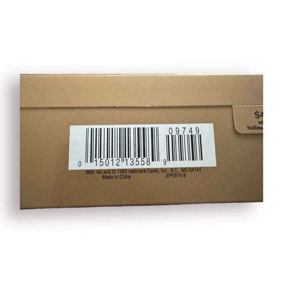 Hallmark Keepsake Ornament Flickering Light Fireplace Bearingers 1993 Christmas - Picture 6 of 7